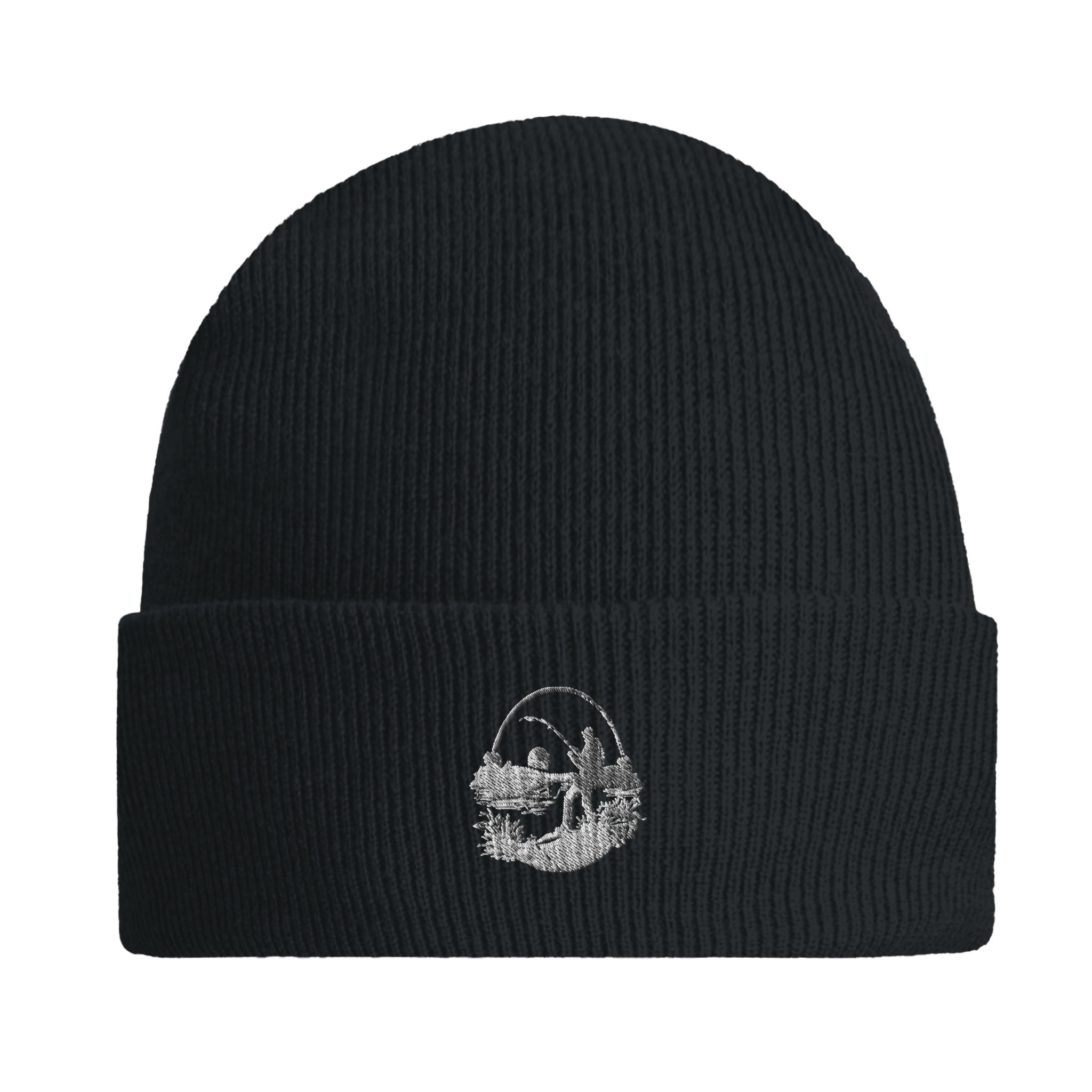 The Cast & The Curious Beanie – Black | Fishing Hat